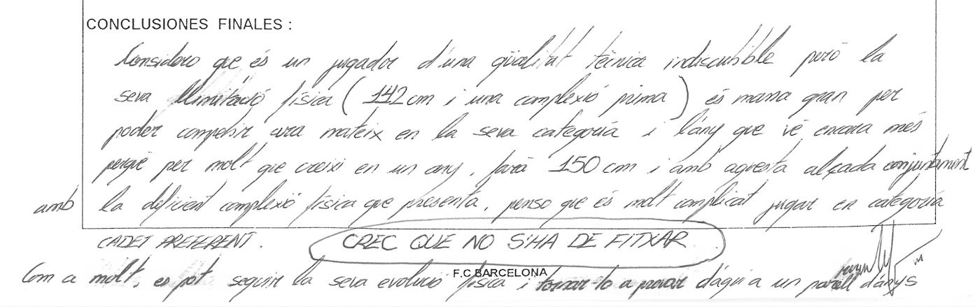 "É baixinho": relatório quase fez Barcelona desistir de Messi em 2000