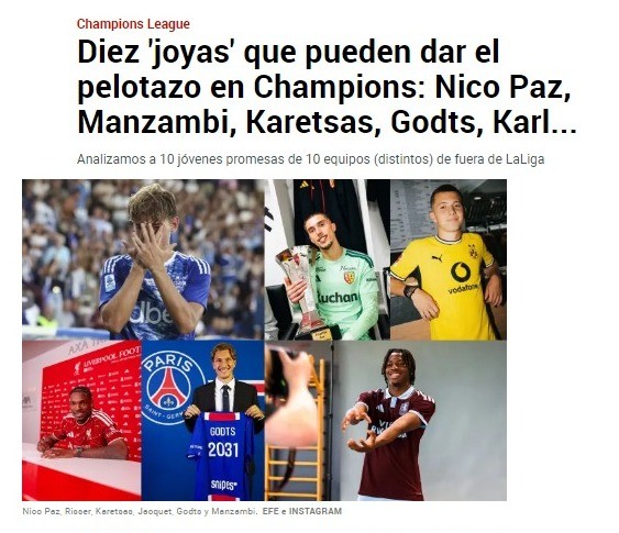 Nico Paz, destaque da Copa e joia do Bayern: jornal aponta jovens para explodir na Champions