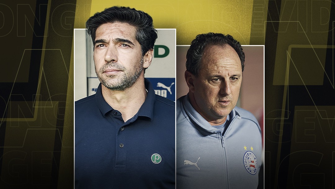 Inimigos íntimos: Abel Ferreira e Rogério Ceni chegam ao 19º confronto em Palmeiras x Bahia