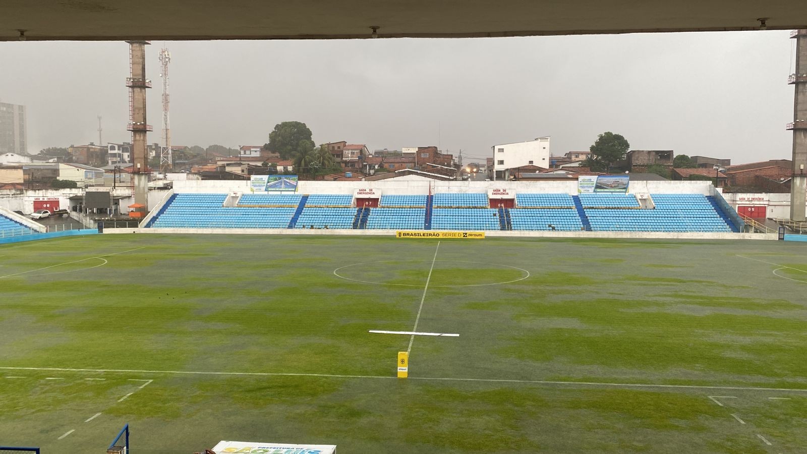 Moto Club e Sampaio pela Série D é adiado por fortes chuvas em São Luís