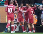 Isak dá o toque final enquanto o Liverpool encerra a série de vitórias do Brighton