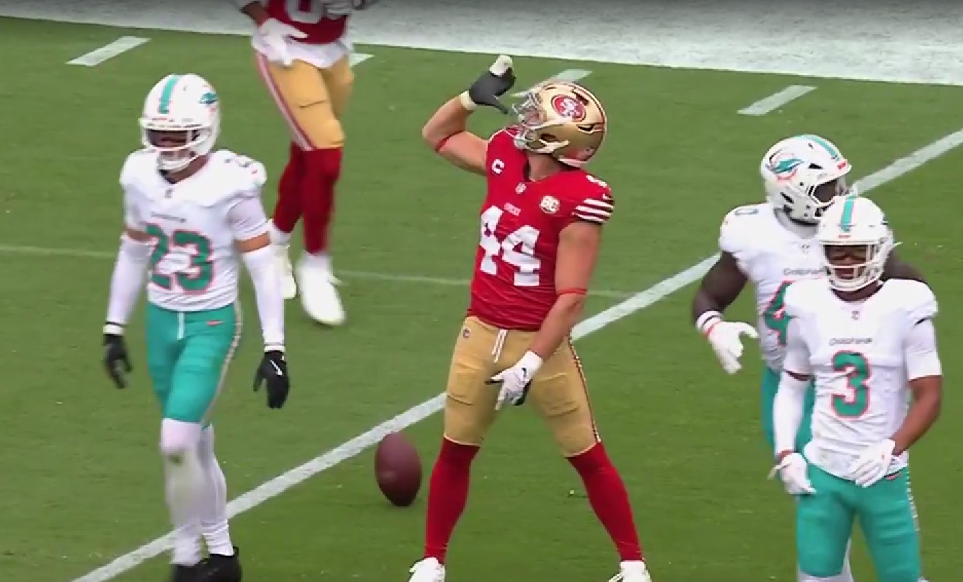 NFL volta atrás e retira multa de jogador dos 49ers por comemoração com suposta cerveja